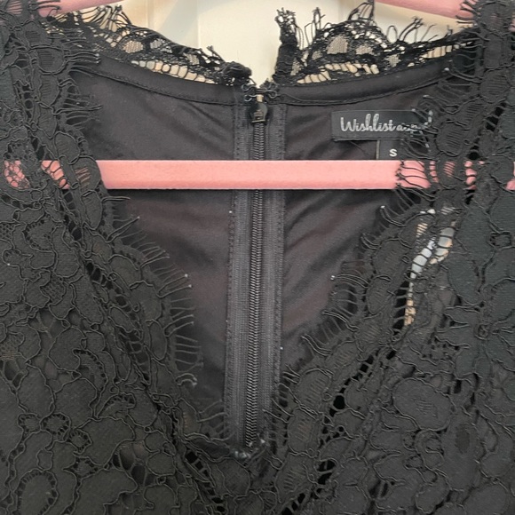 Wish list v-neck black skater dress size small. NWT - Picture 2 of 13